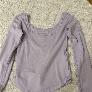 We The Free Light Purple Long Sleeve Top